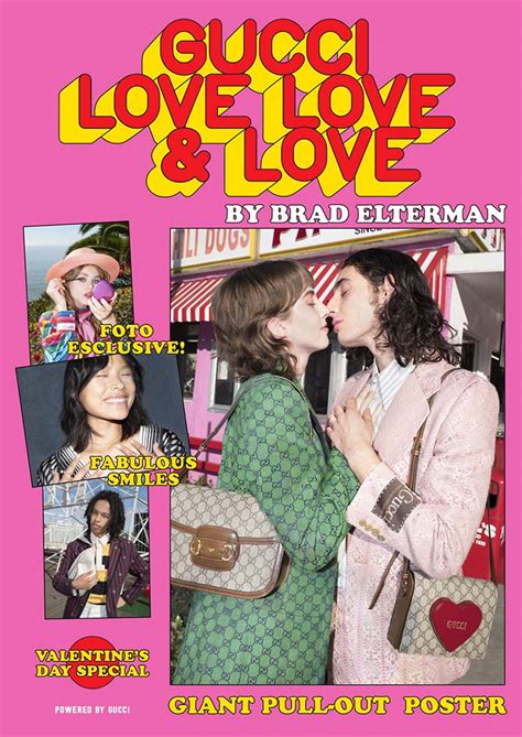 brad elterman gucci|Gucci Launches Gucci Love, Love & Love Zine for Valentine’s Day.